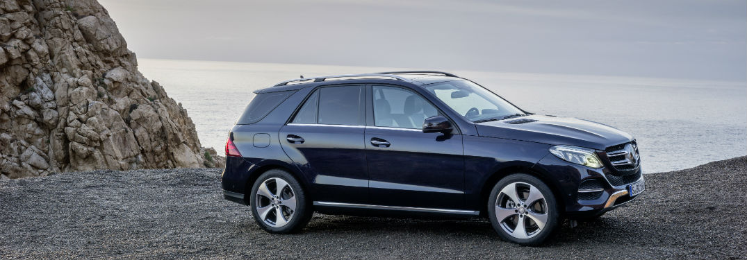 2018 Mercedes-Benz GLE exterior passenger side profile on cliff with water