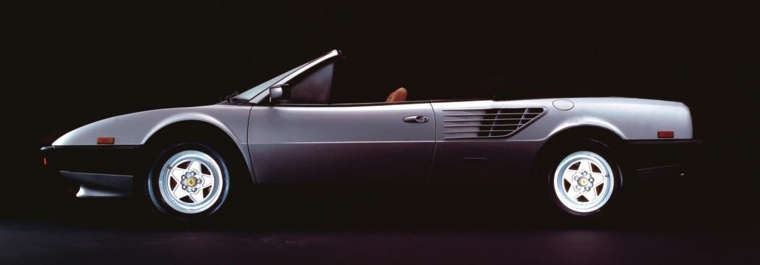 profile view of a classic Ferrari vehicle