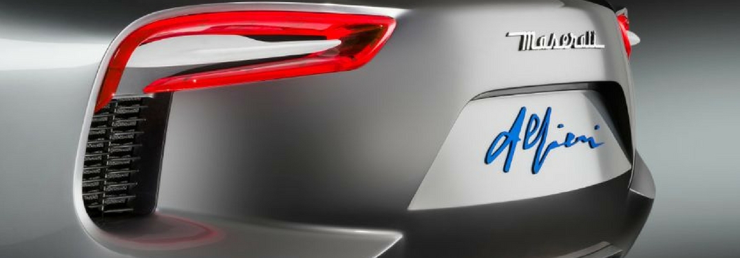 rear branding on the Maserati Alfieri concept car