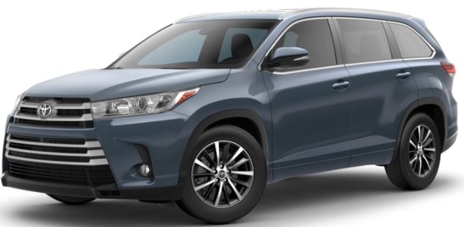 2018 Toyota Highlander Color Options