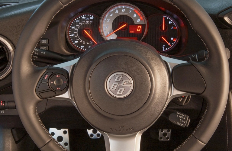 2018 Toyota 86 Steering wheel and dash.