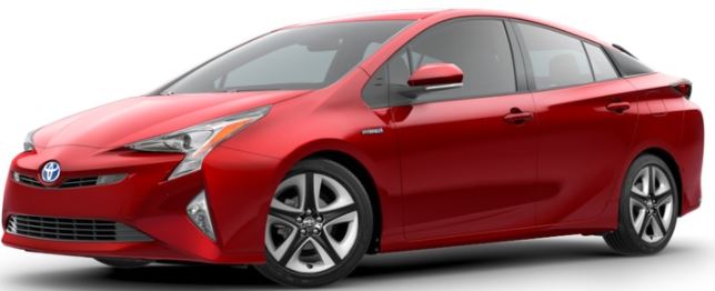 2018 Toyota Prius Hypersonic Red