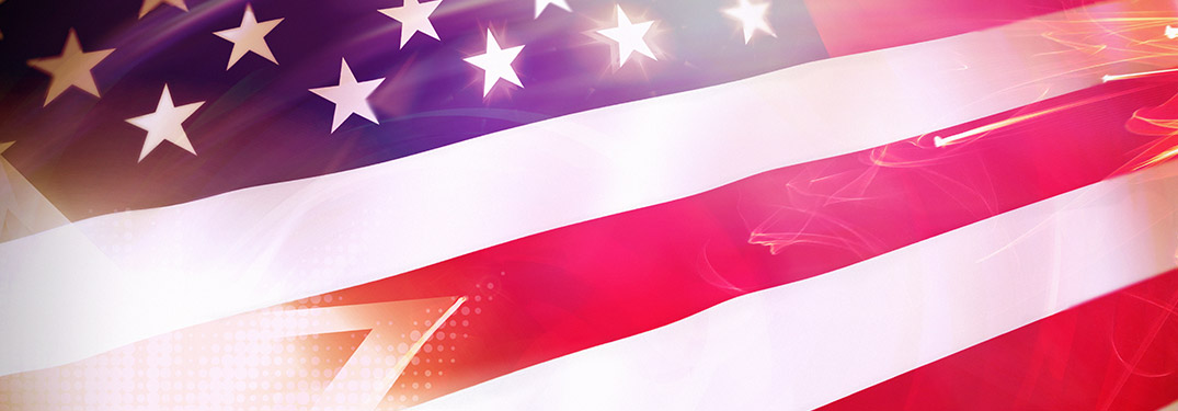 Sparkling American flag