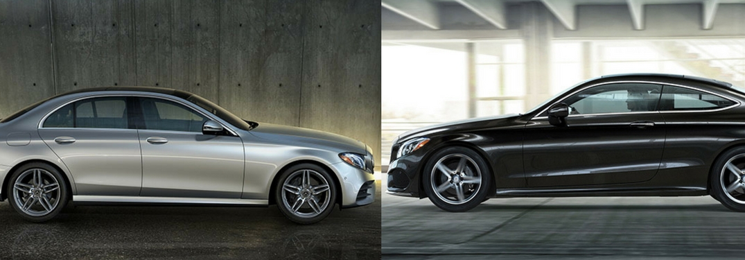 2018 Mercedes-Benz E-Class Sedan facing a 2018 Mercedes-Benz E-Class Coupe