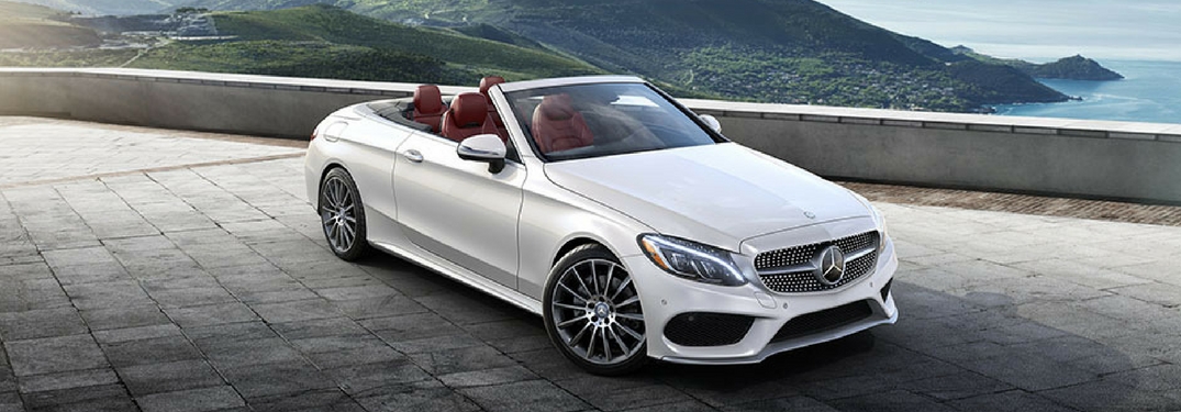 2018 Mercedes-Benz C 300 Cabriolet parked over looking a body of water