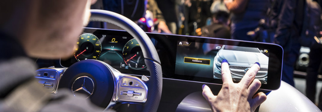 person using the new Mercedes-Benz User Experience