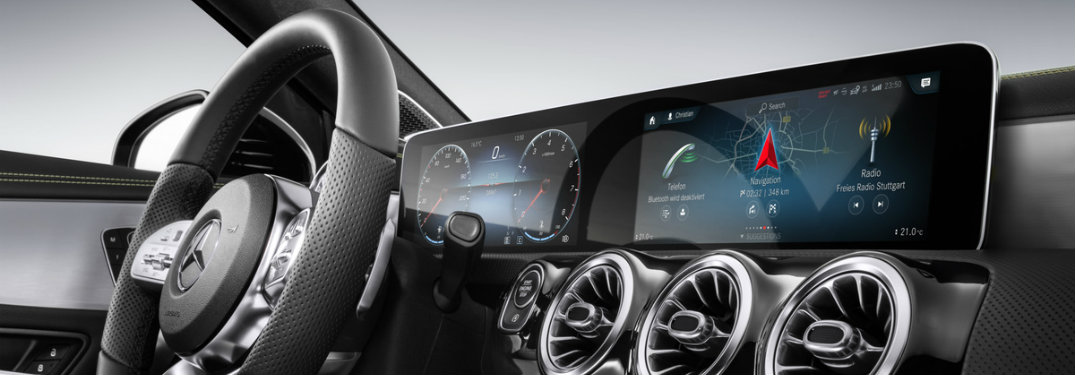 display screens of the MBUX system