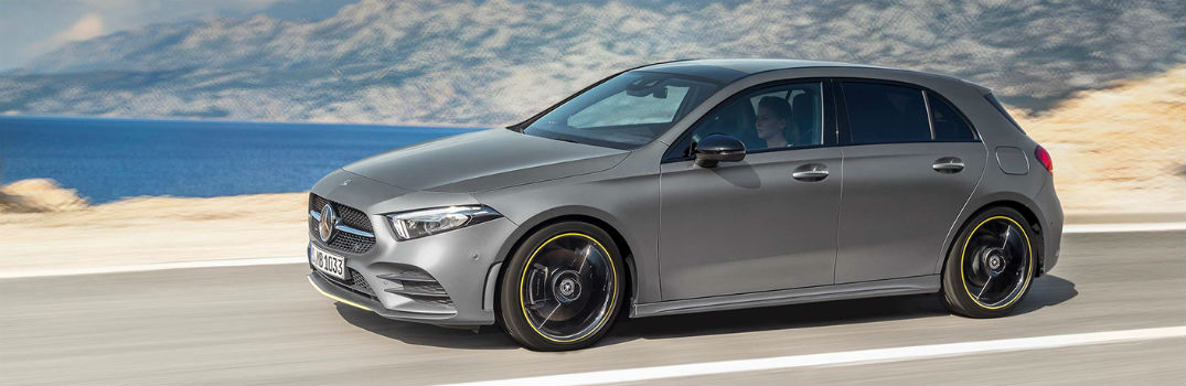 2019 A Class hatchback on the road