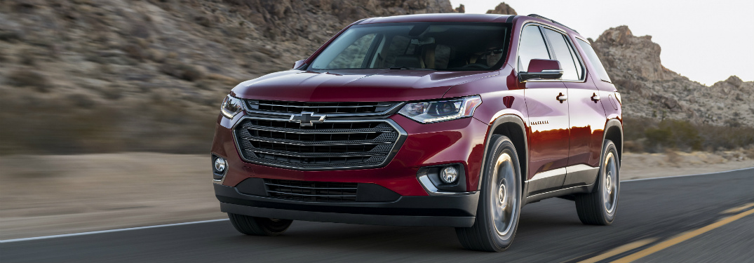 2018 chevy traverse RS driving on mountain road