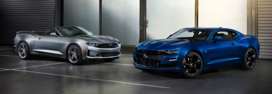 2019 Chevy Camaro RS and SS next to each other