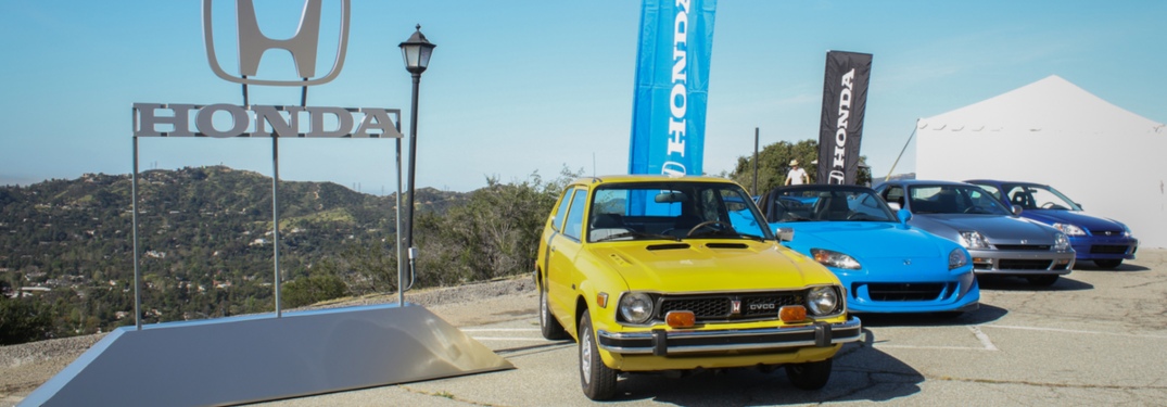 Honda vehicles in a row at the Honda Shifting Gears Event