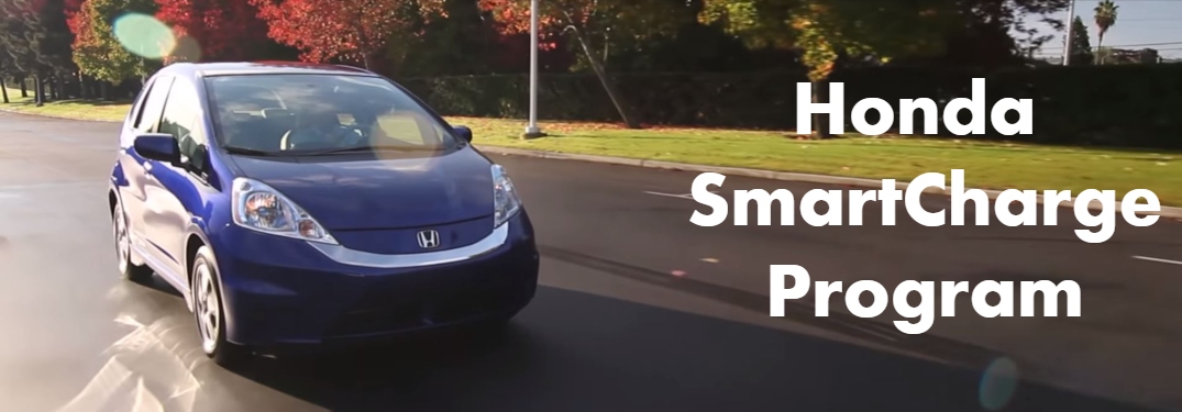 Honda SmartCharge Program text next to Honda vehicle