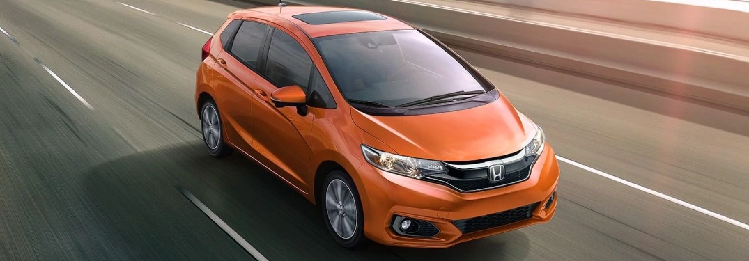 2020 Honda Fit driving on interstate