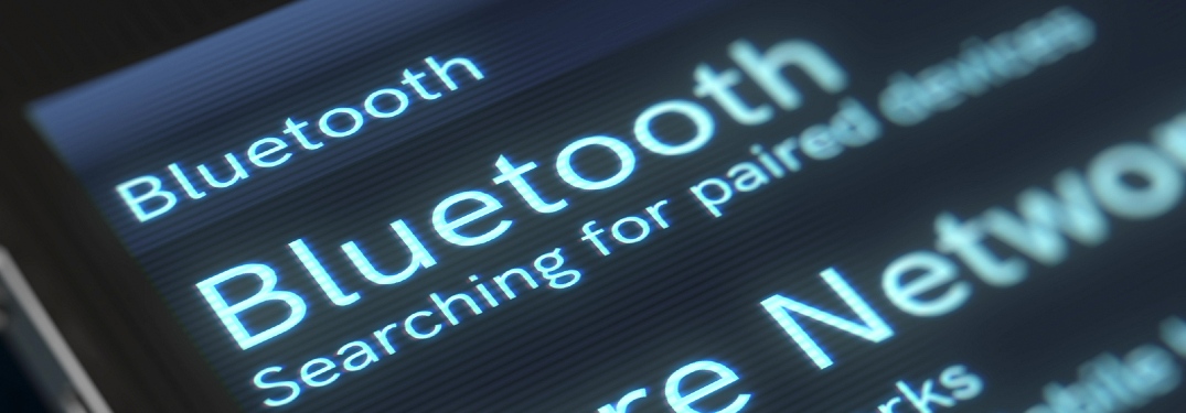 Bluetooth menu on a smartphone
