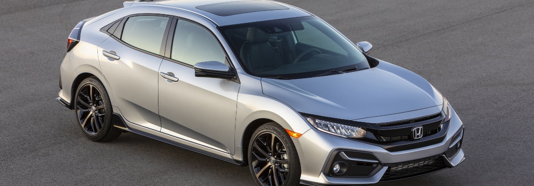 2021 Civic Hatch on asphalt