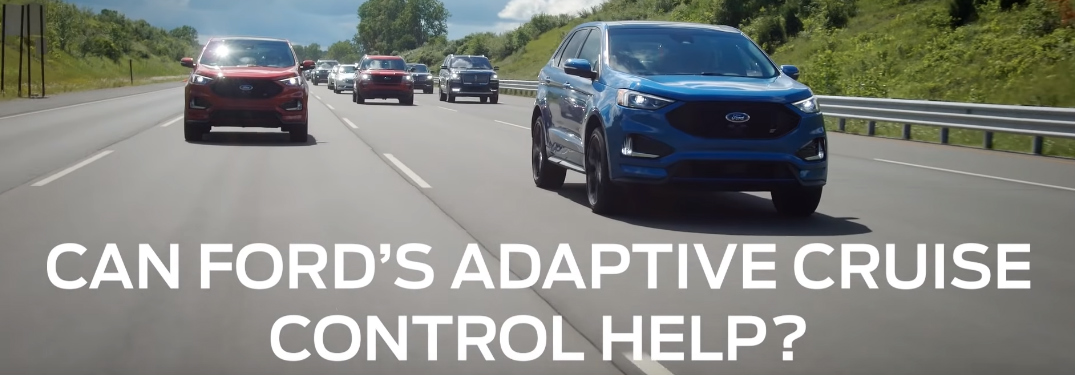 "Can Ford's Adaptive Cruise Control Help?" Title and Vehicles Driving on a Highway