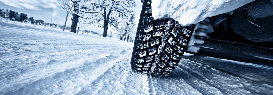 Vehicle driving on snow