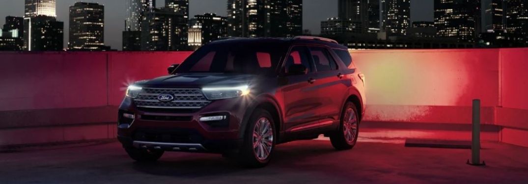 2021 Ford Explorer parked outside on a parking garage