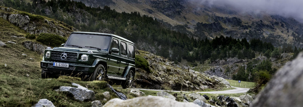 front exterior view of a black 2019 Mercedes-Benz G-Class