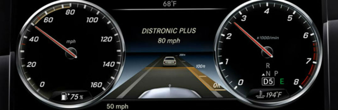 dashboard of a Mercedes-Benz vehicle