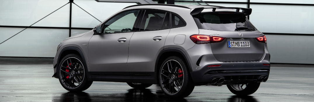 2020 Mercedes-Benz AMG GLA 45 rear exterior profile