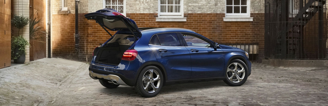 2018 Mercedes-Benz GLA with tailgate open