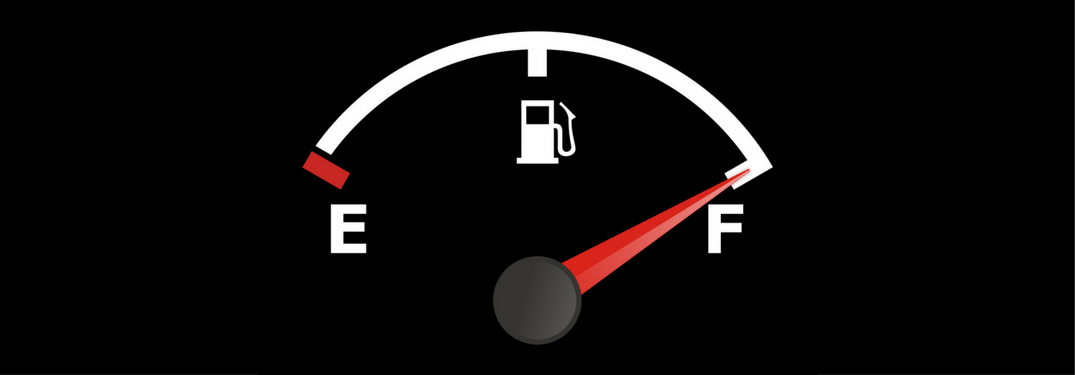 Gas gauge on full