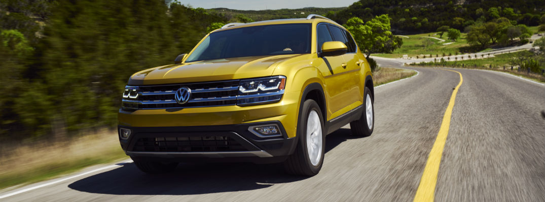 A photo of the 2018 VW Atlas that could be the basis for a new VW pickup truck.