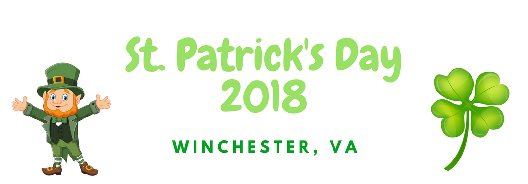 St. Patrick's Day 2018 Winchester, VA text with Irish photos