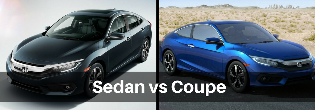 2018 Honda Civic sedan and coupe side by side