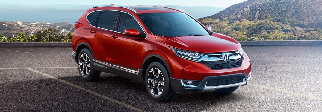 2017 CR-V parked on a mountain parking lot