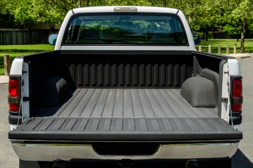 empty truck bed