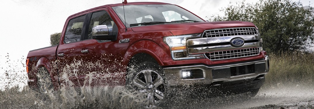 2020 F-150 driving through shallow water