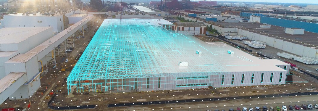 Ford new Rogue Electric vehicle plant 3D render