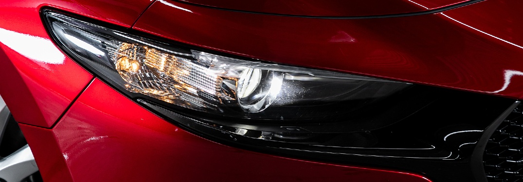 close up on adaptive headlight