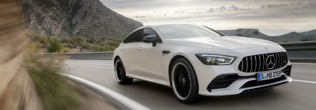 2019 Mercedes-AMG GT driving on the road