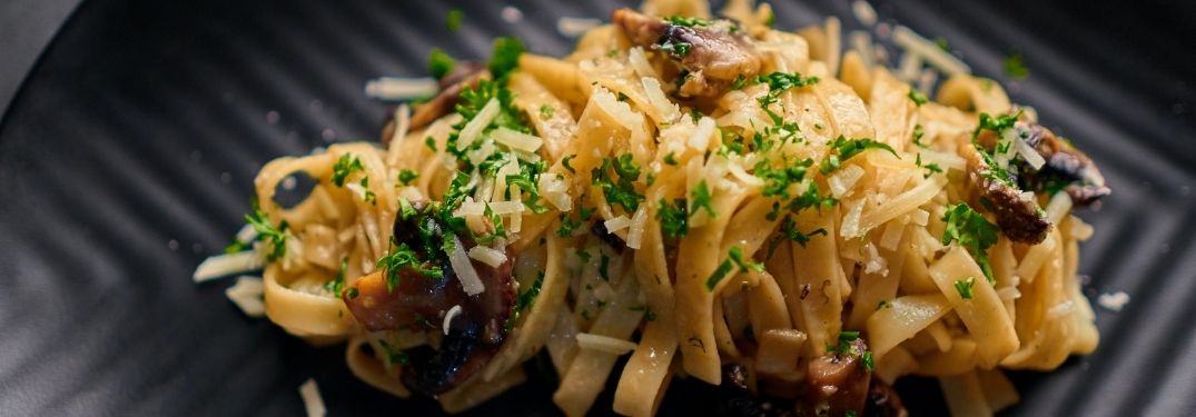 Pasta in a plate
