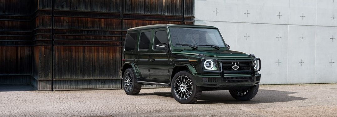 2021 Mercedes-Benz G-Class parked outside a building