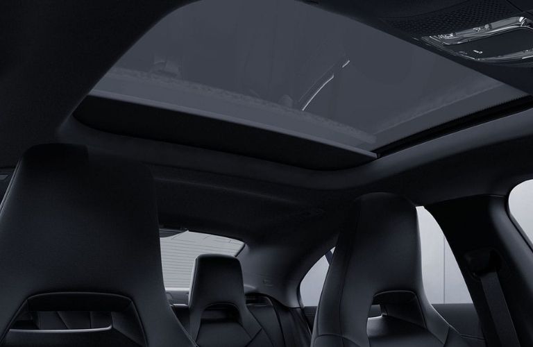 Panoramic sunroof inside the 2022 Mercedes-Benz CLA 250
