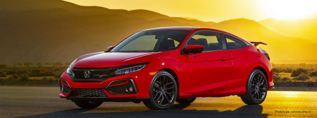 Red 2020 Honda Civic Si Coupe