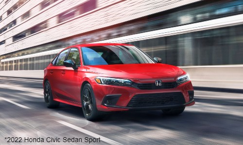 Red 2022 Honda Civic Sport