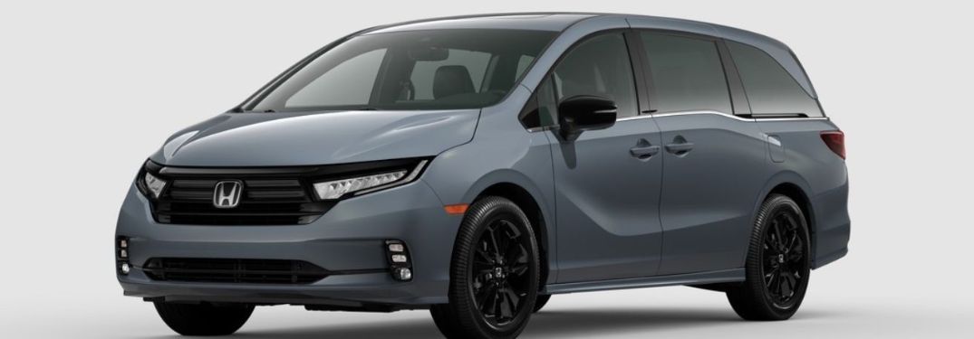 Side view of the 2023 Honda Odyssey Gray