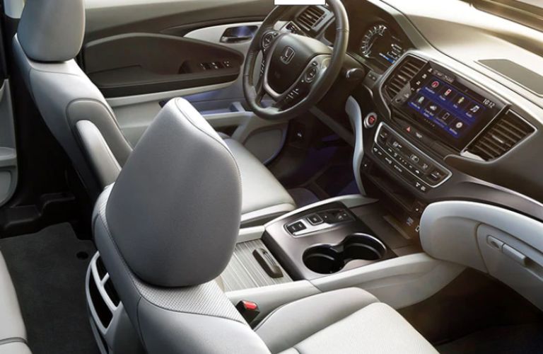 An image of the advanced interior cabin of the 2023 Honda Ridgeline.