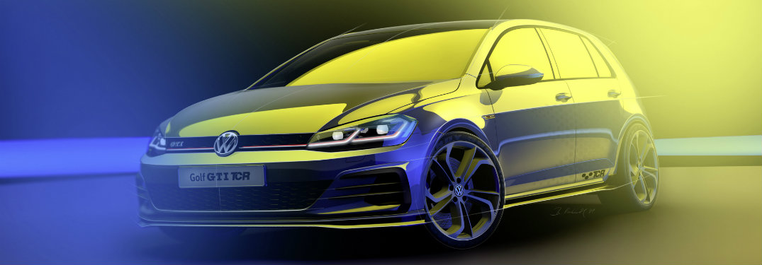 Design sketch Volkswagen Golf GTI TCR