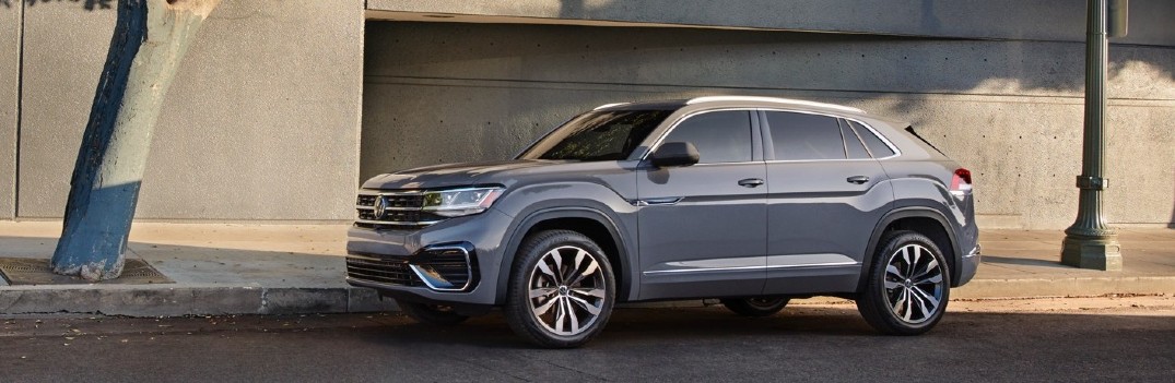 2020 VW Atlas Cross sport exterior front fascia driver side on side of city road