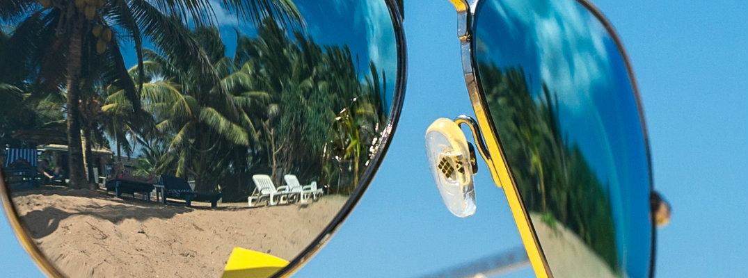 Close-up of sunglasses