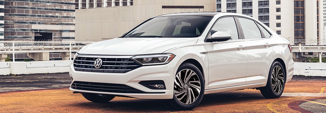 2021 Volkswagen Jetta parked on a parking ramp