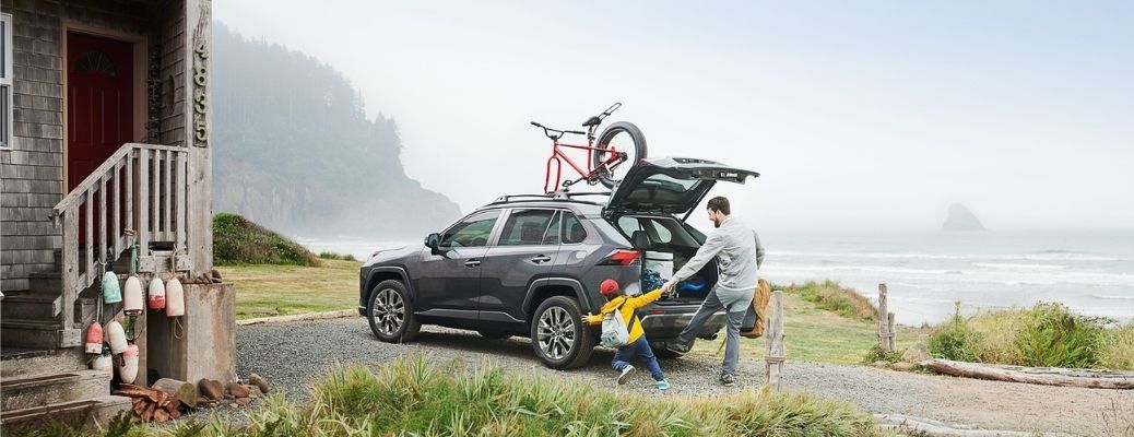 2021 Toyota RAV4 parked outside view