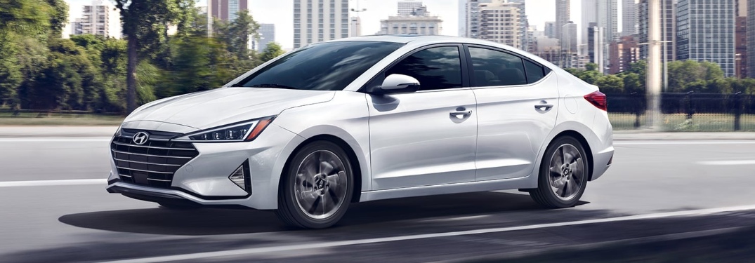 2020 Hyundai Elantra going down road