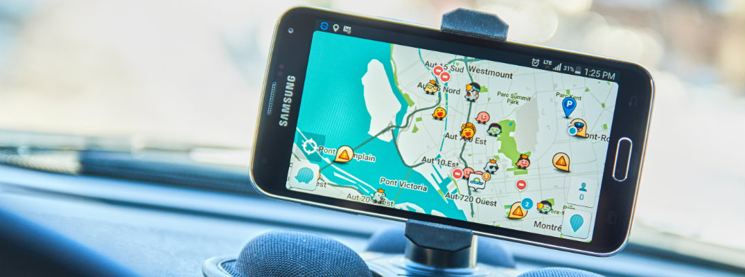GPS on a dashboard